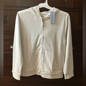 Cat & Jack Cream Kids Zip-Up Hoodie size XXL 16-18